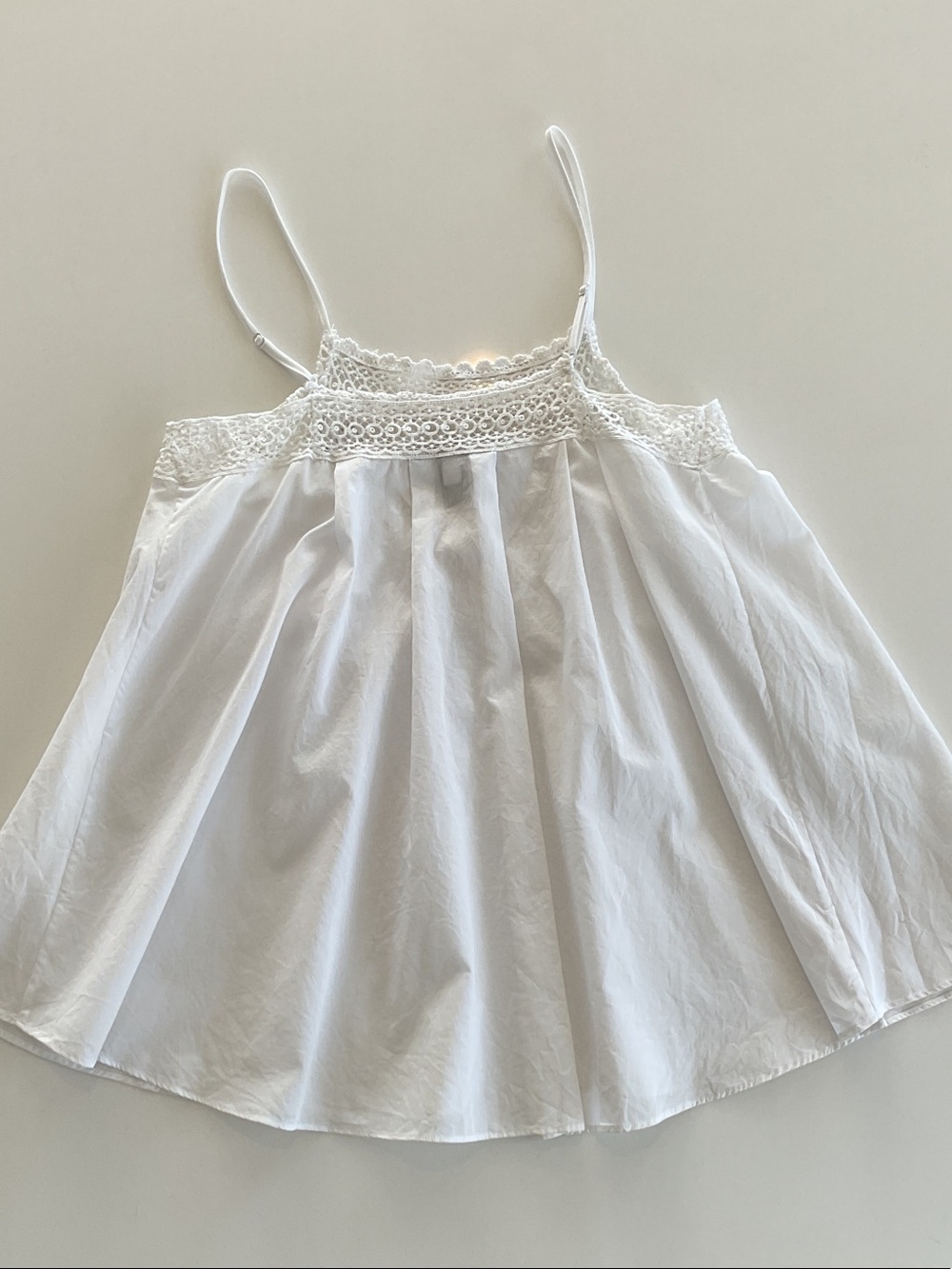 Victoria's Secret White Crochet Yoke Y2K Babydoll Chemise | medium - Picture 4 of 7